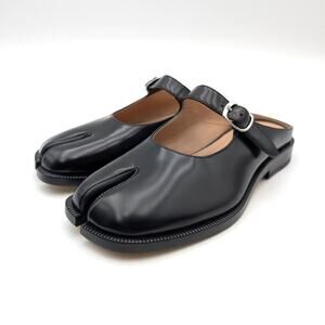 Maison Margiela Paris Tabi City Mary Jane Mules Women's Black Size US5 EU35